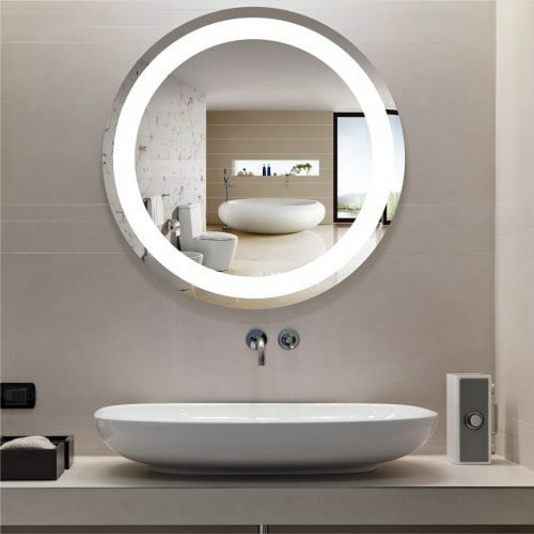 Круглое зеркало с сенсорной кнопкой MirrorRika арт.80 с Led подсветкой, амольгама, D-90 см
Круглое зеркало с сенсорной кнопкой MirrorRika арт.80 с Led подсветкой, амольгама, D-90 см