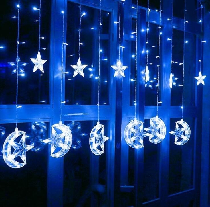 Гирлянда штора звезды и луна Oscar STARM-04 светодиодная занавес 138 LED 3х1.5 м звездопад синяя
Гирлянда штора звезды и луна Oscar STARM-04 светодиодная занавес 138 LED 3х1.5 м звездопад синяя