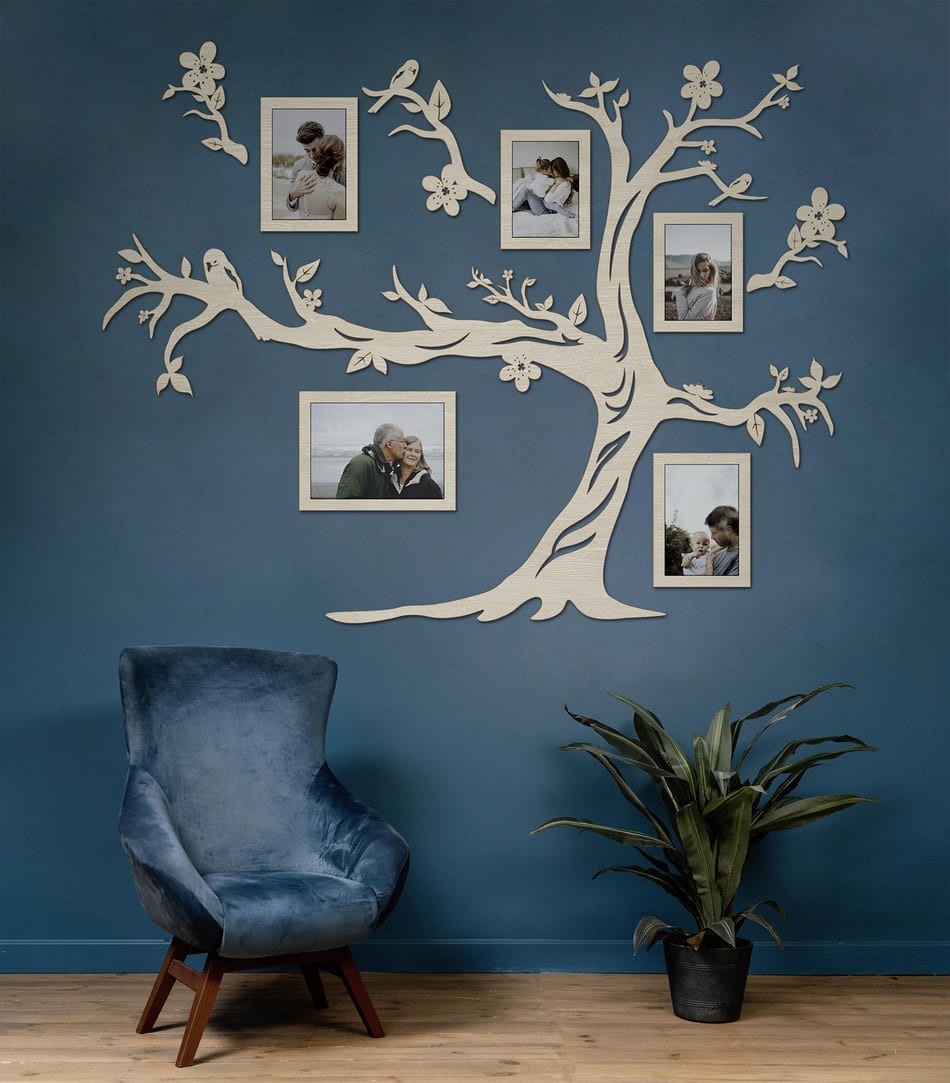 Семейное дерево для фотографий 5 рамок LikeWood Family M 150×117 см Натуральное дерево
Семейное дерево для фотографий 5 рамок LikeWood Family M 150×117 см Натуральное дерево
