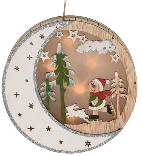 Подвесное украшение Christmas Decoration с подсветкой 18х4х18 см (AX5308170_snowman)
Подвесное украшение Christmas Decoration с подсветкой 18х4х18 см (AX5308170_snowman)