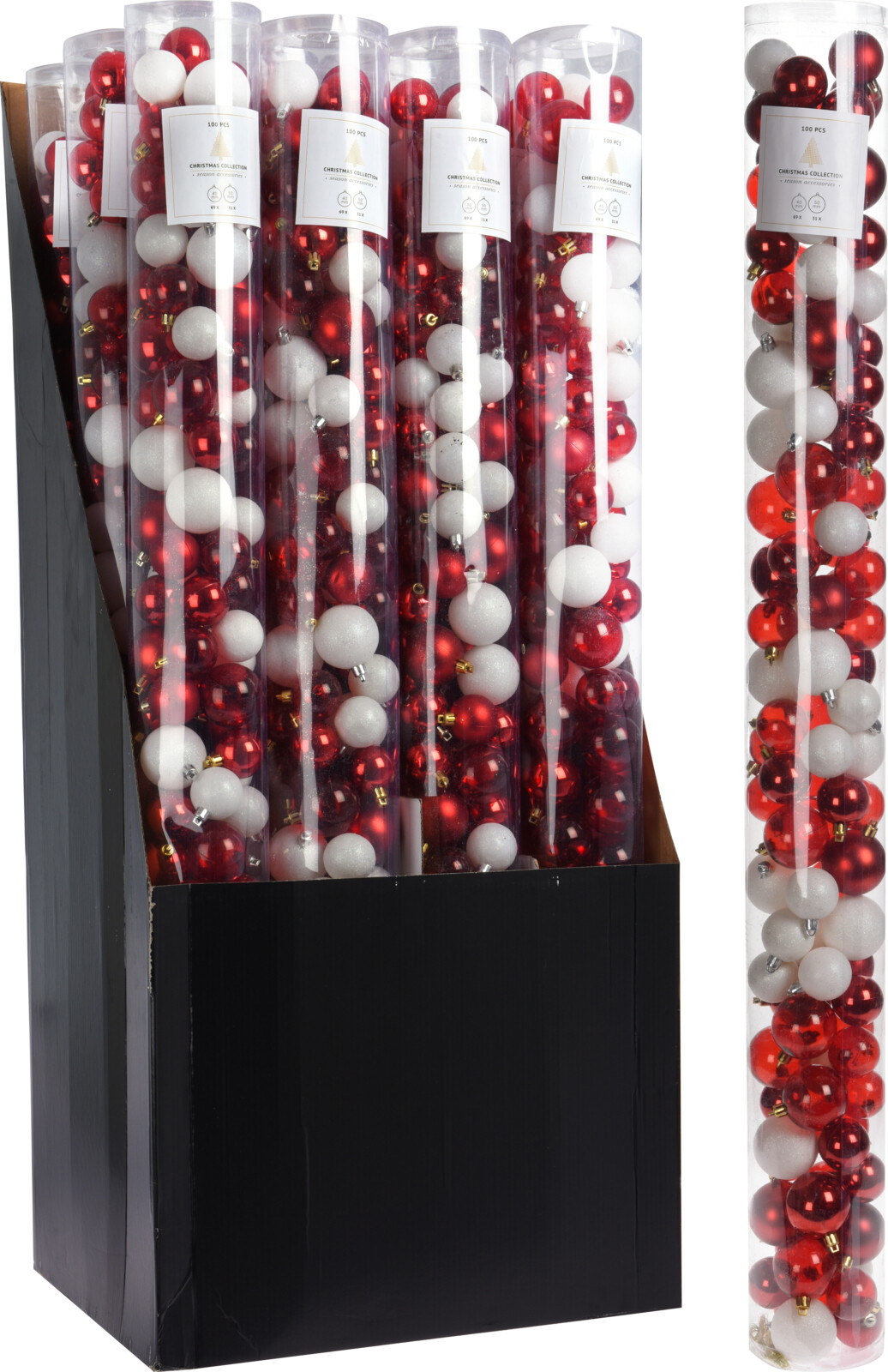 Большой набор елочных шаров в тубусе Christmas Decoration 100 шт красно-белый (ACS100680)
Большой набор елочных шаров в тубусе Christmas Decoration 100 шт красно-белый (ACS100680)