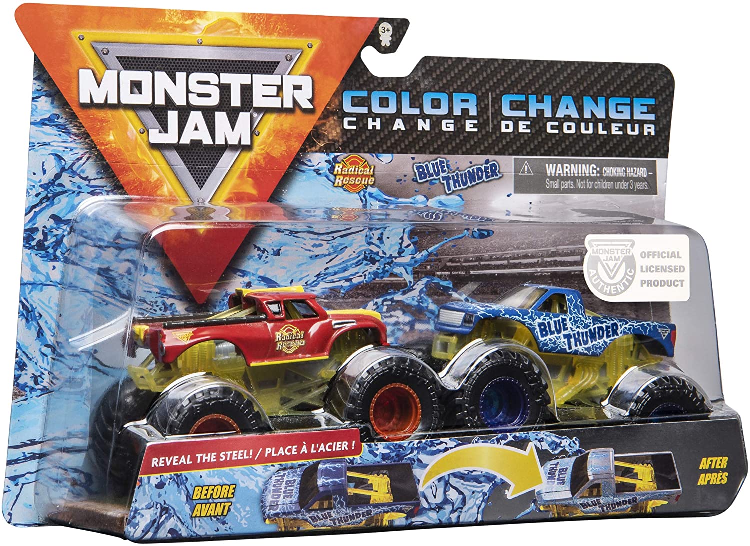 Машинки Монстер Джем Меняют Цвет Радикальное Спасение Monster Jam Radical Rescue and Blue Thunder Spin Master 20123610
Машинки Монстер Джем Меняют Цвет Радикальное Спасение Monster Jam Radical Rescue and Blue Thunder Spin Master 20123610