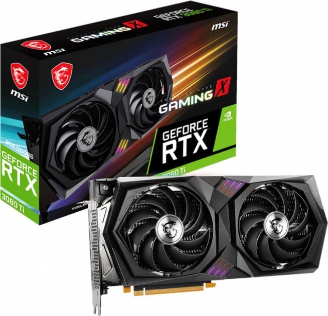 Видеокарта MSI PCI-Ex GeForce RTX 3060 Ti Gaming X LHR 8GB GDDR6 (256bit) (1770/14000) (HDMI, 3 x DisplayPort) (RTX 3060 Ti GAMING X 8G LHR)
Видеокарта MSI PCI-Ex GeForce RTX 3060 Ti Gaming X LHR 8GB GDDR6 (256bit) (1770/14000) (HDMI, 3 x DisplayPort) (RTX 3060 Ti GAMING X 8G LHR)