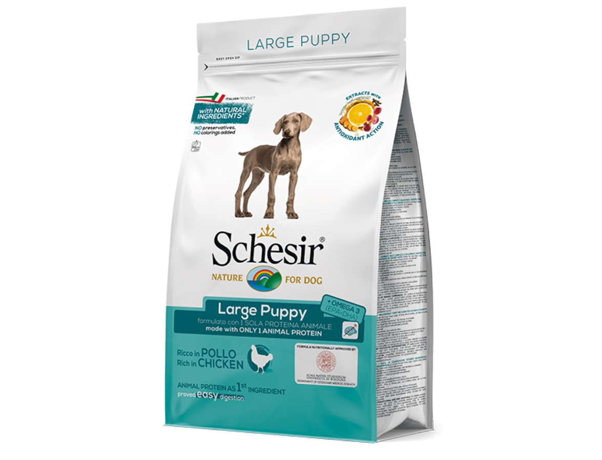 Сухой корм с курицей для щенков крупных пород Schesir Dog Large Puppy 12 кг Schesir BGL-SH-79
Сухой корм с курицей для щенков крупных пород Schesir Dog Large Puppy 12 кг Schesir BGL-SH-79