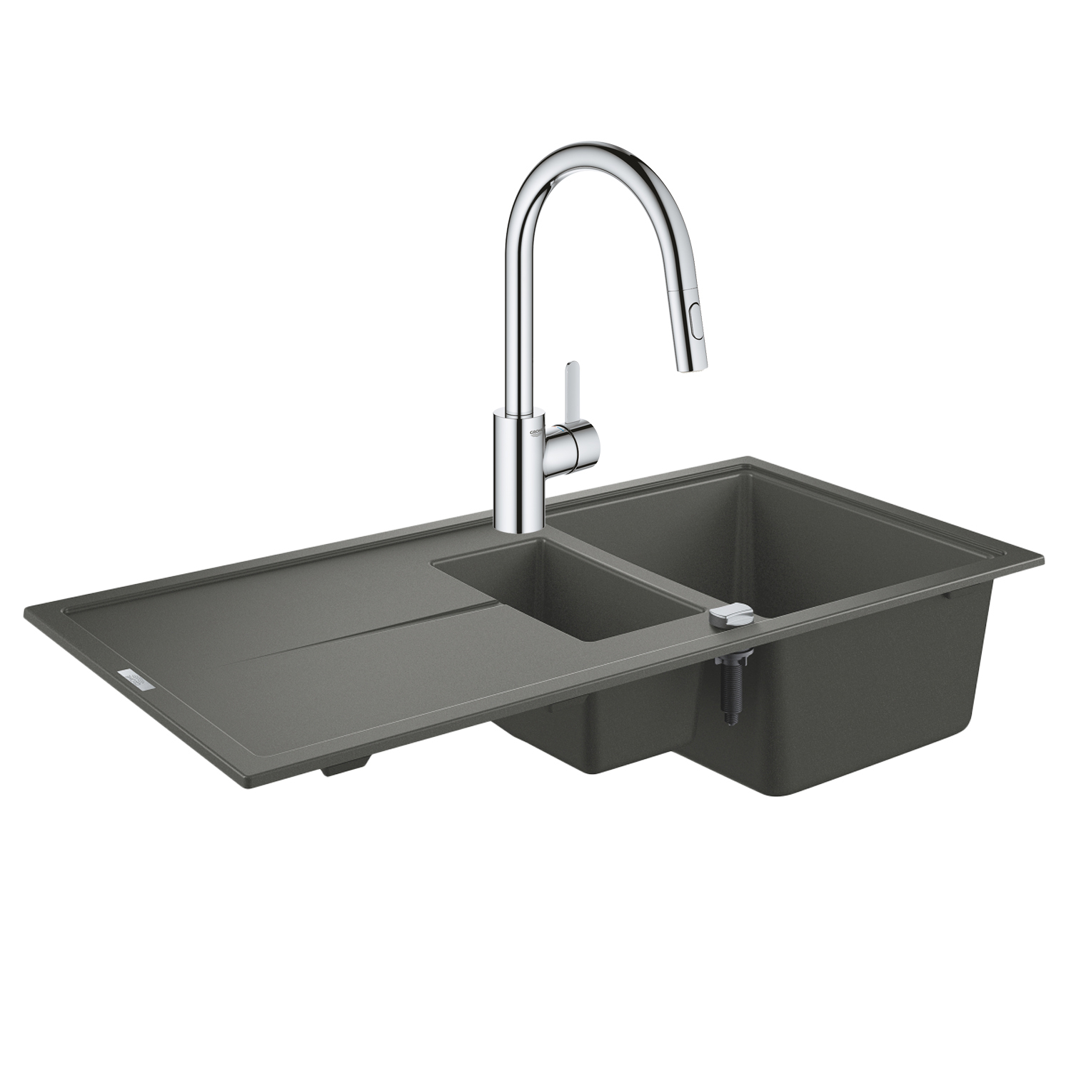 Набор Grohe мойка кухонная K400 31642AT0 + смеситель Eurosmart Cosmopolitan 31481001
Набор Grohe мойка кухонная K400 31642AT0 + смеситель Eurosmart Cosmopolitan 31481001