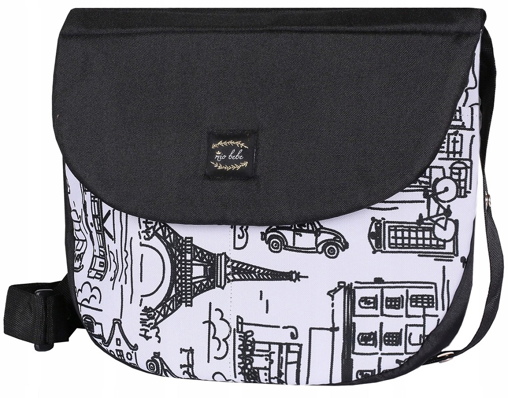 Сумка для коляски Mio bebe Город Черный/Белый с принтом водонепроницаемая на 6 отделений с длинным ремешком
Сумка для коляски Mio bebe Город Черный/Белый с принтом водонепроницаемая на 6 отделений с длинным ремешком
