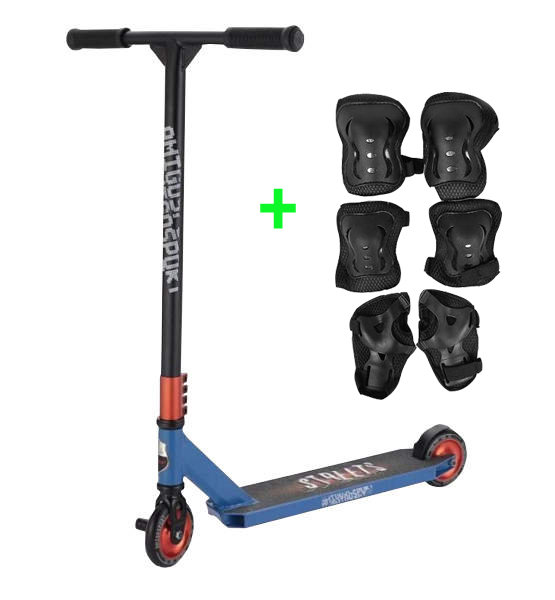 Самокат трюковый Explore Amigo Street Super синий + Комплект защиты в подарок
Самокат трюковый Explore Amigo Street Super синий + Комплект защиты в подарок