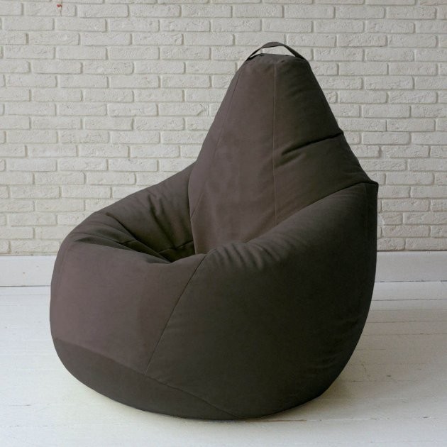 Бескаркасное кресло мешок Груша детское XL 85x105 Темно-Коричневый Премиум Велюр
Бескаркасное кресло мешок Груша детское XL 85x105 Темно-Коричневый Премиум Велюр