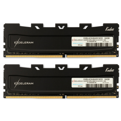 Модуль памяти для компьютера DDR4 64GB (2x32GB) 2666 MHz Black Kudos eXceleram (EKBLACK4642619CD)
Модуль памяти для компьютера DDR4 64GB (2x32GB) 2666 MHz Black Kudos eXceleram (EKBLACK4642619CD)