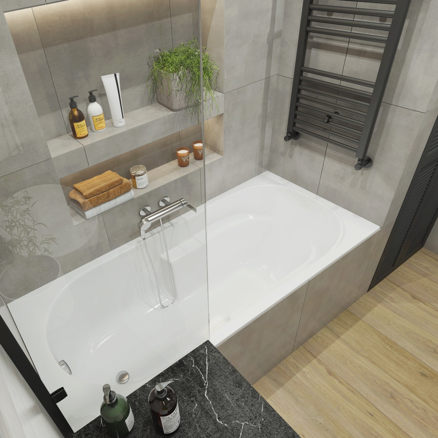 Акриловая ванна Lavinia Boho Bristol 170x75 см с каркасом и лицевым экраном S2-35020070
Акриловая ванна Lavinia Boho Bristol 170x75 см с каркасом и лицевым экраном S2-35020070