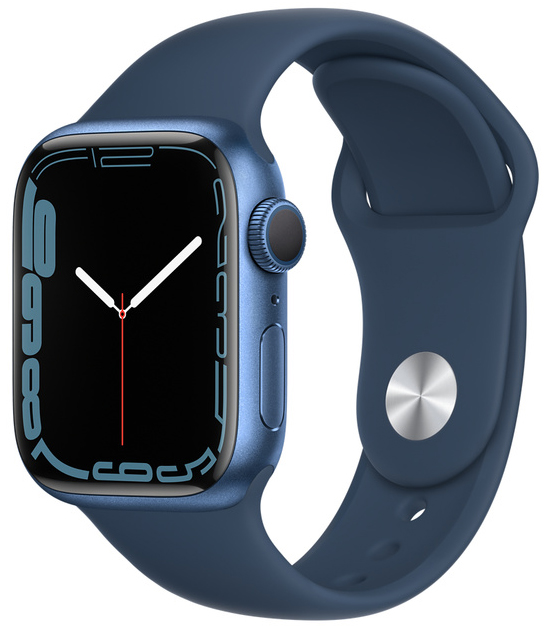 Смарт-годинник Apple Watch Series 7 GPS 41 mm Blue Aluminium Case with Deep Navy Sport Band (MKN13UL/A)
Смарт-годинник Apple Watch Series 7 GPS 41 mm Blue Aluminium Case with Deep Navy Sport Band (MKN13UL/A)