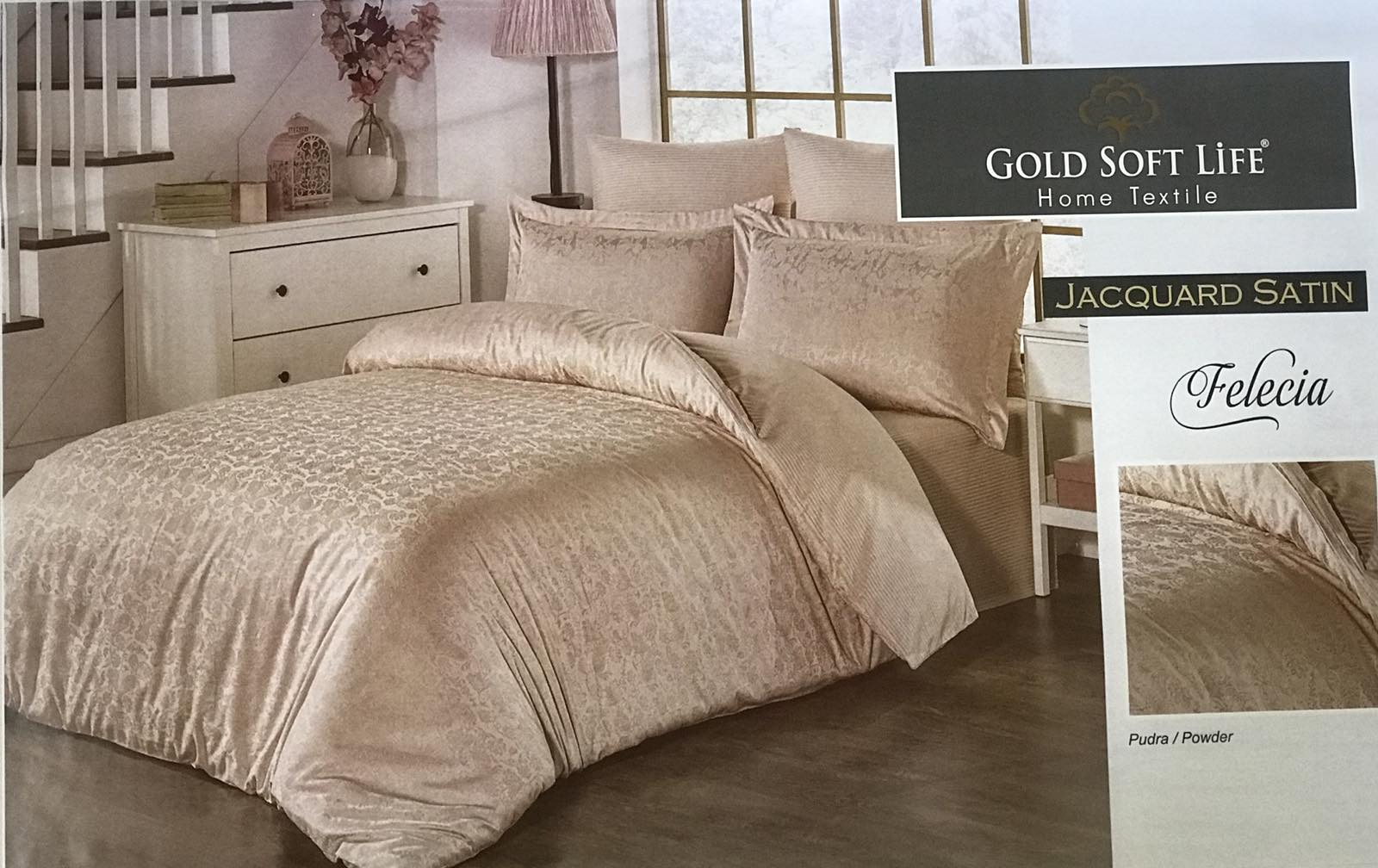 Комплект постельного белья Gold Soft Life жаккард Floretta евро пудровый (ts-02859)
Комплект постельного белья Gold Soft Life жаккард Floretta евро пудровый (ts-02859)