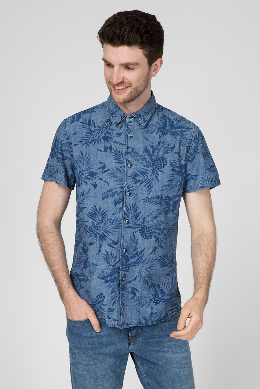 Мужская синяя рубашка с принтом LONGFORD Pepe Jeans PM306488, Мужская синяя рубашка с принтом LONGFORD Pepe Jeans S PM306488
Мужская синяя рубашка с принтом LONGFORD Pepe Jeans PM306488, Мужская синяя рубашка с принтом LONGFORD Pepe Jeans S PM306488