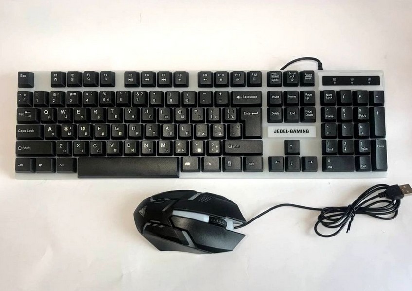 Игровой комплект, игровая клавиатура и мышь проводная JEDEL COMBO GK100 с RGB подсветкой, геймерский комплект, черный
Игровой комплект, игровая клавиатура и мышь проводная JEDEL COMBO GK100 с RGB подсветкой, геймерский комплект, черный