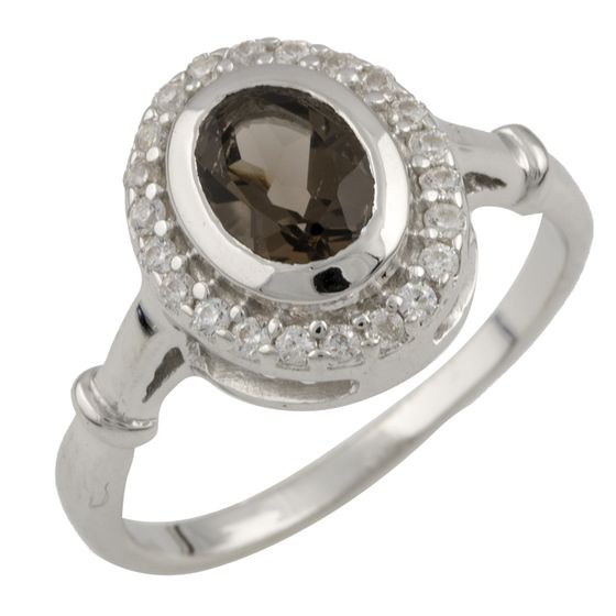 Серебряное кольцо SilverLine с натуральным раухтопазом (дымчатым кварцем) 18.5 размер
Серебряное кольцо SilverLine с натуральным раухтопазом (дымчатым кварцем) 18.5 размер