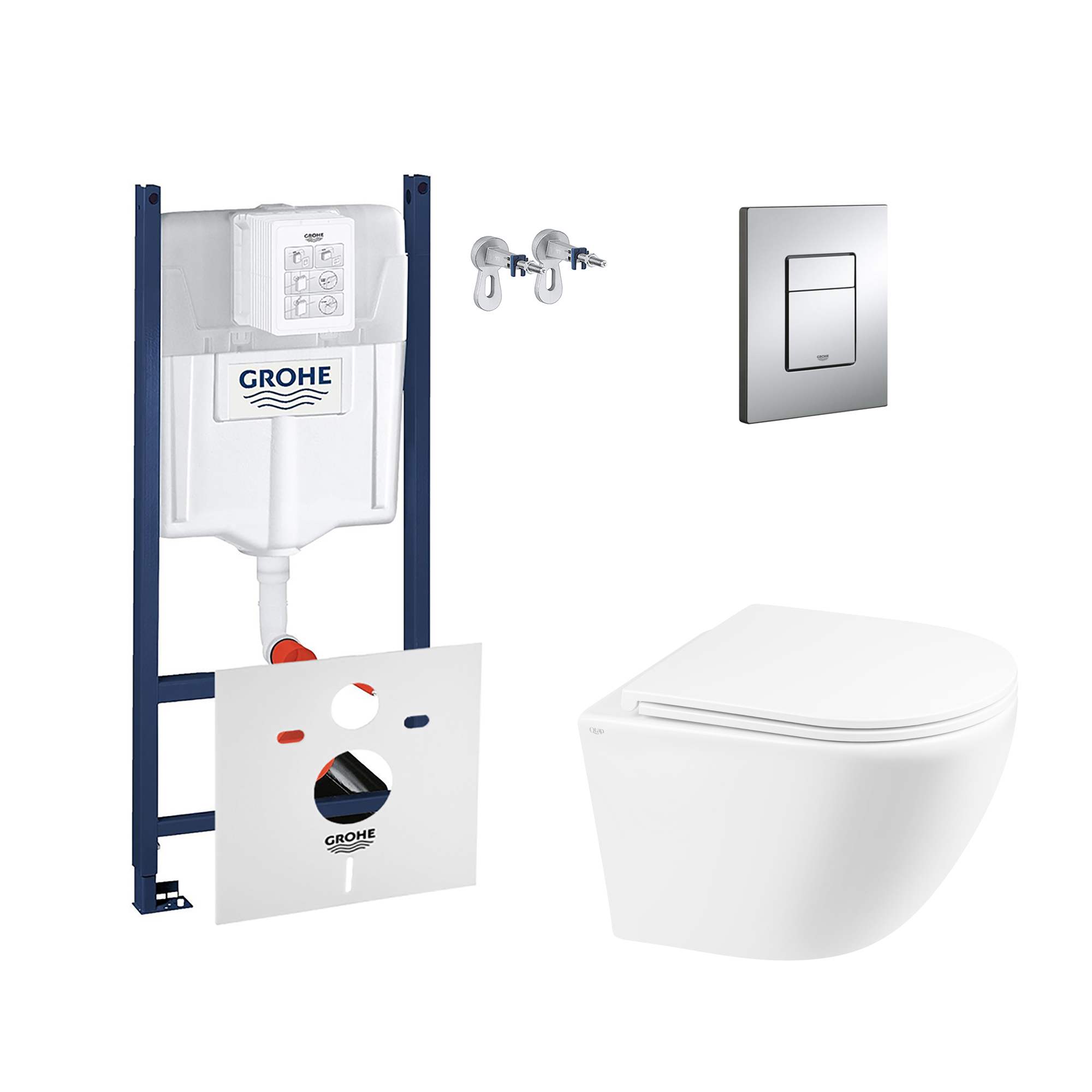 Набор инсталляция 4 в 1 Grohe Rapid SL 3884000G + унитаз с сиденьем Qtap Robin QT1333046ERW
Набор инсталляция 4 в 1 Grohe Rapid SL 3884000G + унитаз с сиденьем Qtap Robin QT1333046ERW