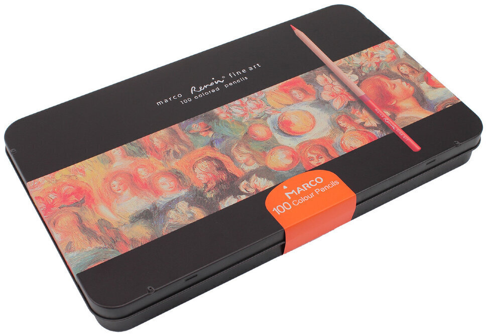 Карандаши цветные Marco Fine Art 100 цветов металлическая коробка FM3100-100TN/4797-R
Карандаши цветные Marco Fine Art 100 цветов металлическая коробка FM3100-100TN/4797-R