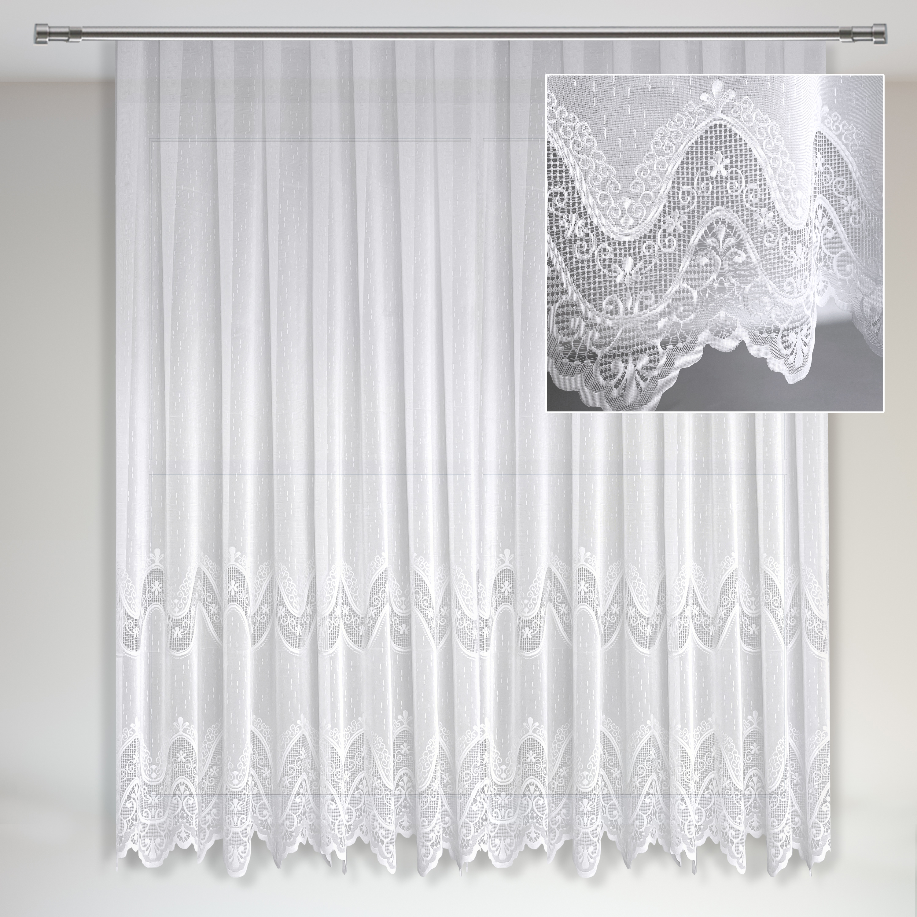 Тюль короткий для кухни Adagio Windows Decor, плотная белая занавеска из жаккарда 300 х 188см, тюль на тесьме
Тюль короткий для кухни Adagio Windows Decor, плотная белая занавеска из жаккарда 300 х 188см, тюль на тесьме