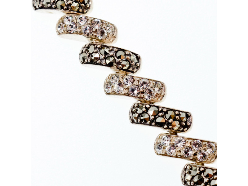 Серебряный браслет с марказитами и фианитами Стиль Натуральный Sky Jewelry 003092
Серебряный браслет с марказитами и фианитами Стиль Натуральный Sky Jewelry 003092