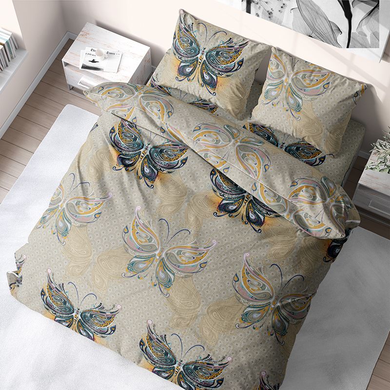 Комплект постельного белья из бязиTime Textile Бабочки евро Бежевый TT174017-e 50х70
Комплект постельного белья из бязиTime Textile Бабочки евро Бежевый TT174017-e 50х70