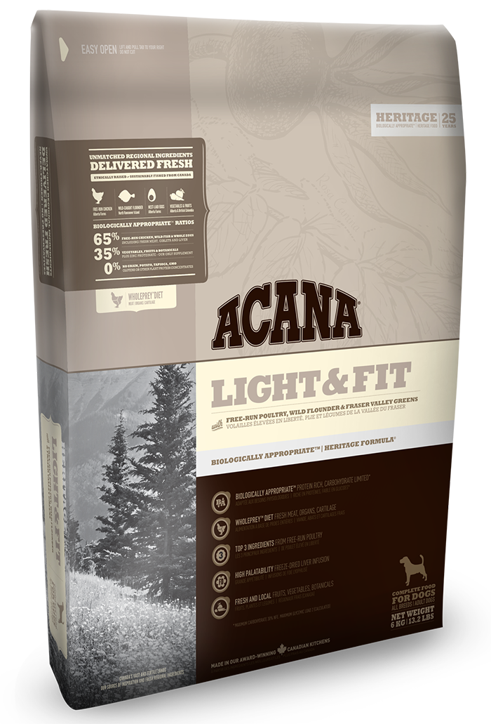 Сухой корм Acana (Акана) Heritage Light & Fit для собак с избыточным весом, контроль веса цыпленок и индейка 2 кг
Сухой корм Acana (Акана) Heritage Light & Fit для собак с избыточным весом, контроль веса цыпленок и индейка 2 кг