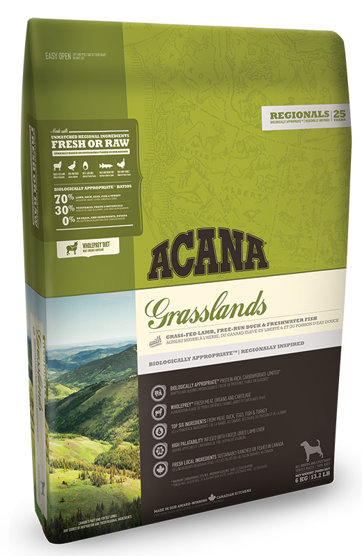 Сухой корм Acana (Акана) Regional Grasslands для собак всех пород и возрастов ягненок утка сельдь и индейка 6 кг
Сухой корм Acana (Акана) Regional Grasslands для собак всех пород и возрастов ягненок утка сельдь и индейка 6 кг