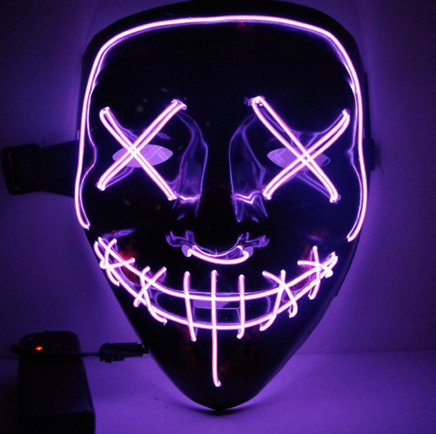 Светящаяся неоновая LED маска "Судная ночь" Для хеллоуина и вечеринок светится неоном в темноте (Фиолетовая)
Светящаяся неоновая LED маска "Судная ночь" Для хеллоуина и вечеринок светится неоном в темноте (Фиолетовая)