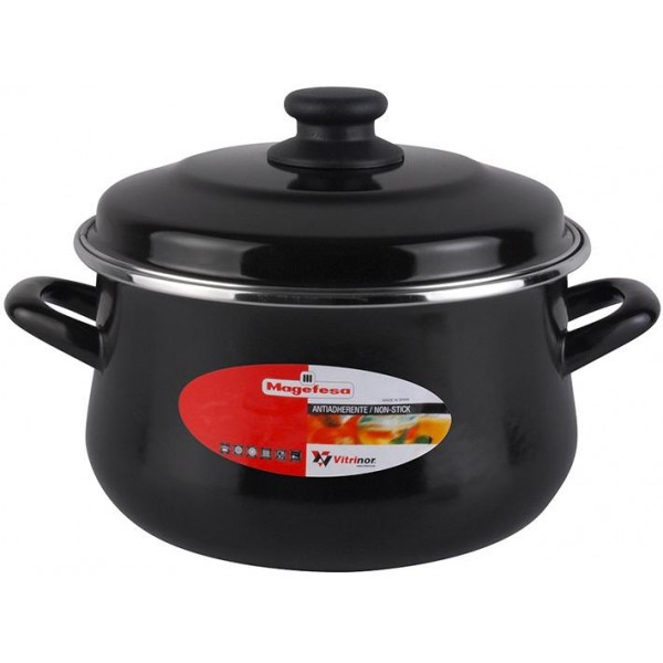 Кастрюля Vitrinor Black 6.3 л с антипригарным покрытием и эмалированной крышкой Ø24 см
Кастрюля Vitrinor Black 6.3 л с антипригарным покрытием и эмалированной крышкой Ø24 см