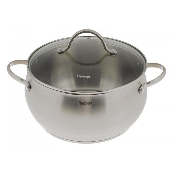 Кастрюля с крышкой Fissman Martinez 1.8 л пузатая из нержавеющей стали Ø16 см
Кастрюля с крышкой Fissman Martinez 1.8 л пузатая из нержавеющей стали Ø16 см