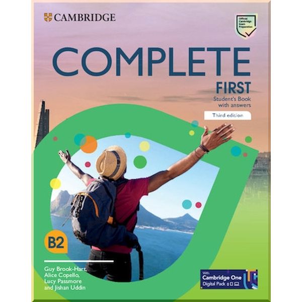Complete First Third Edition Student's Book with answers and Cambridge One Digital Pack. Alice Copello, Guy Brook-Hart. ISBN:9781108903332
Complete First Third Edition Student's Book with answers and Cambridge One Digital Pack. Alice Copello, Guy Brook-Hart. ISBN:9781108903332