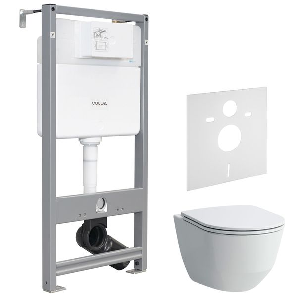 Комплект инсталляция 4 в 1 Volle Master Evo 212010 + унитаз Laufen Pro Rimless H8669570000001 с сидением Soft Close
Комплект инсталляция 4 в 1 Volle Master Evo 212010 + унитаз Laufen Pro Rimless H8669570000001 с сидением Soft Close
