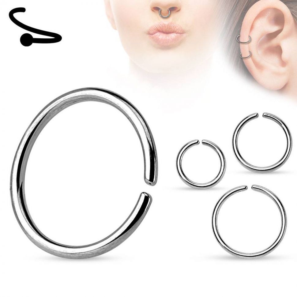 Серьга кольцо из стали PiercedFish RX1 для пирсинга септума, хряща уха, носа, брови, губ (Толщина: 1 мм, диаметр: 11 мм)
Серьга кольцо из стали PiercedFish RX1 для пирсинга септума, хряща уха, носа, брови, губ (Толщина: 1 мм, диаметр: 11 мм)