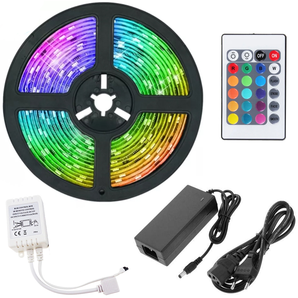 Светодиодная лента UFT RGB LED LS02 5м с пультом ДУ блоком питания и контроллером
Светодиодная лента UFT RGB LED LS02 5м с пультом ДУ блоком питания и контроллером