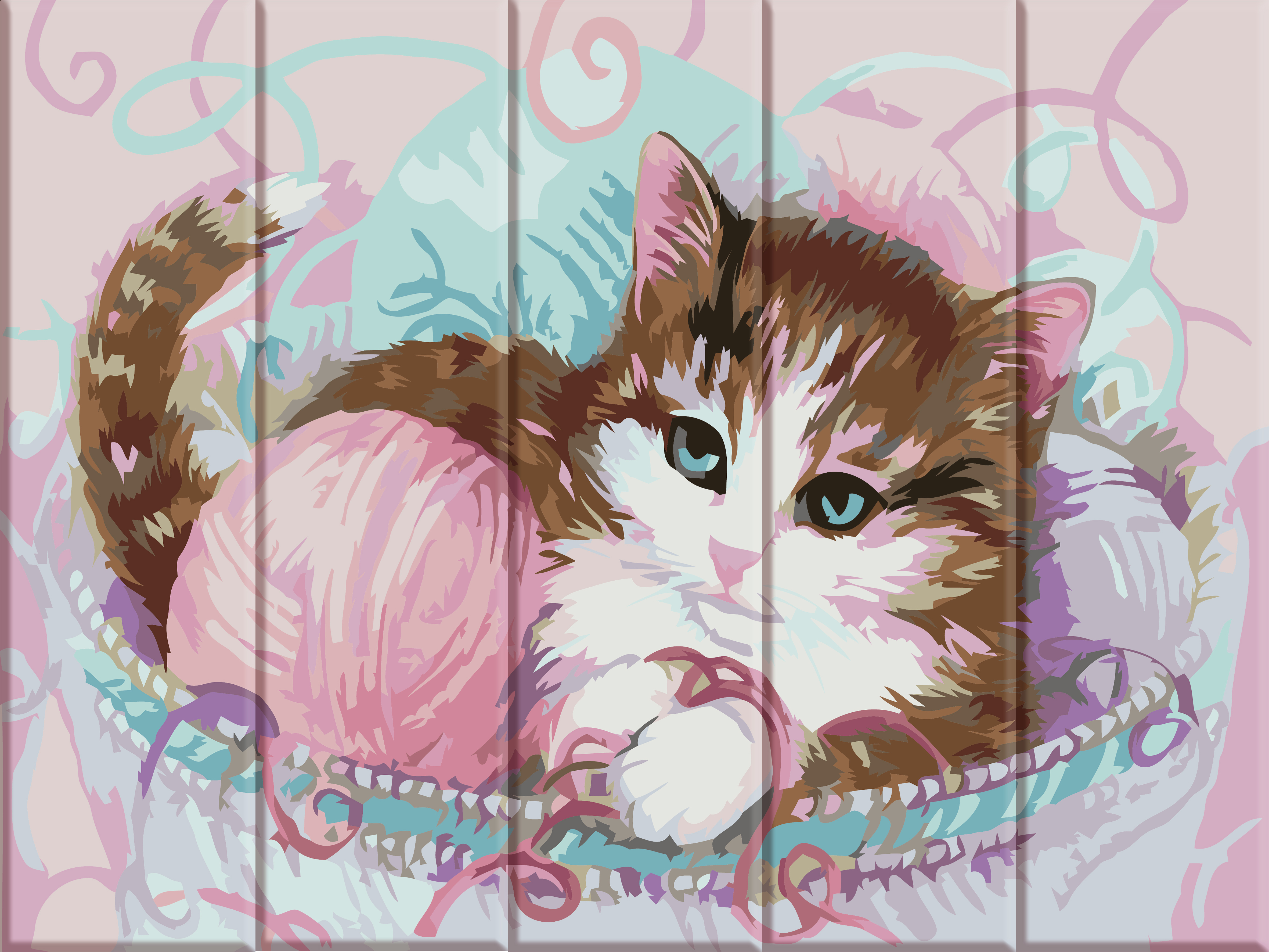 Картина по номерам ArtStory Котенок и клубок 40*30 см на дереве (в коробке) арт.ASW051 
Картина по номерам ArtStory Котенок и клубок 40*30 см на дереве (в коробке) арт.ASW051