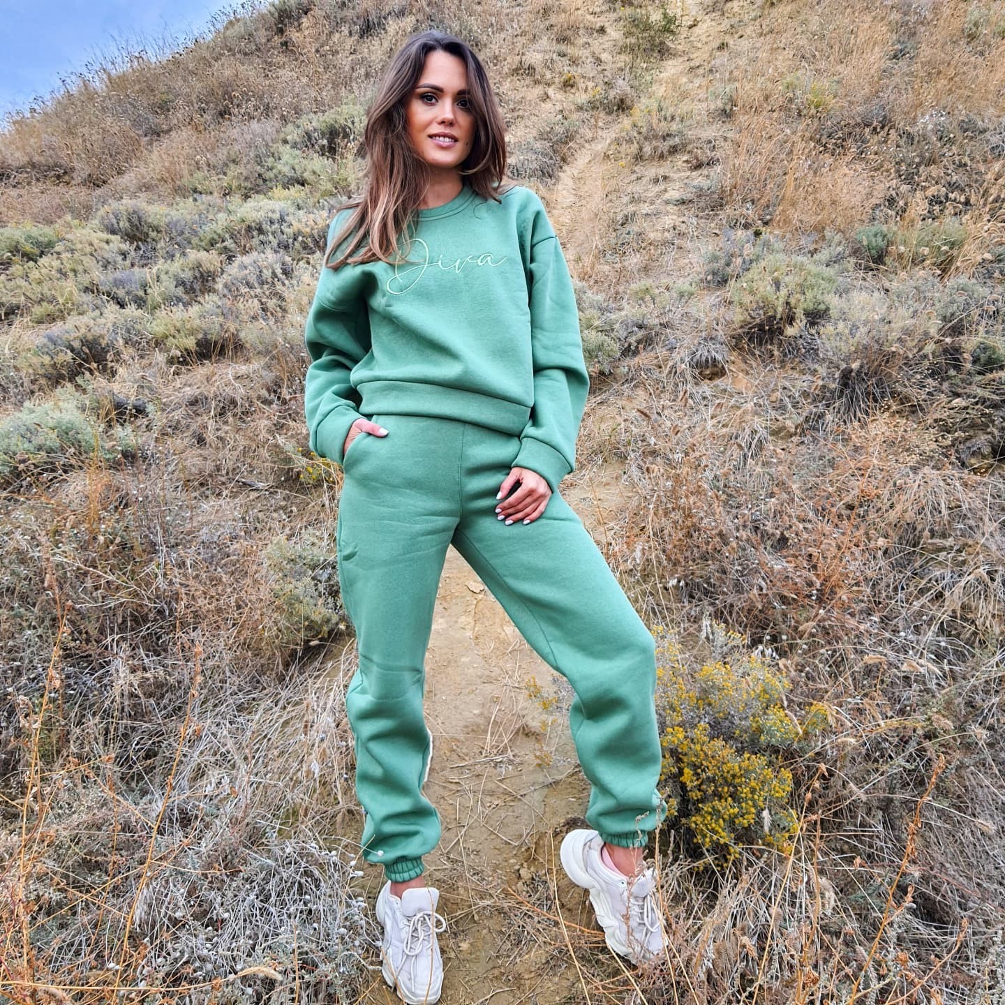 Женский спортивный костюм Casual на флисе: штаны и худи "Diva" DV-186L.green, Женский спортивный костюм Casual на флисе: штаны и худи "Diva" DV-186L.green 46-48
Женский спортивный костюм Casual на флисе: штаны и худи "Diva" DV-186L.green, Женский спортивный костюм Casual на флисе: штаны и худи "Diva" DV-186L.green 46-48