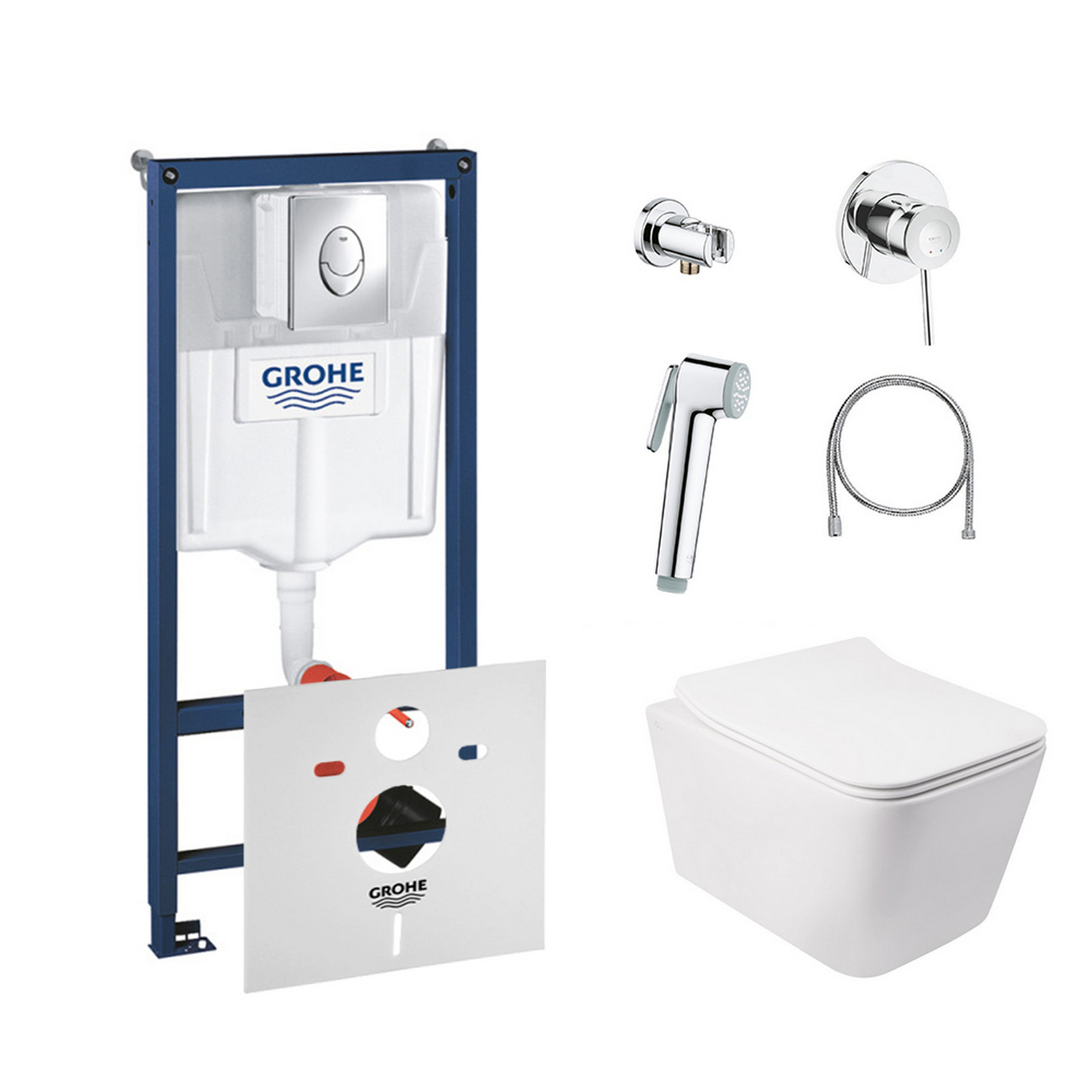 Комплект инсталляция Grohe Rapid SL 38721001 + унитаз с сиденьем Qtap Crow QT05335170W + набор для гигиенического душа со смесителем Grohe BauClassic 111048
Комплект инсталляция Grohe Rapid SL 38721001 + унитаз с сиденьем Qtap Crow QT05335170W + набор для гигиенического душа со смесителем Grohe BauClassic 111048