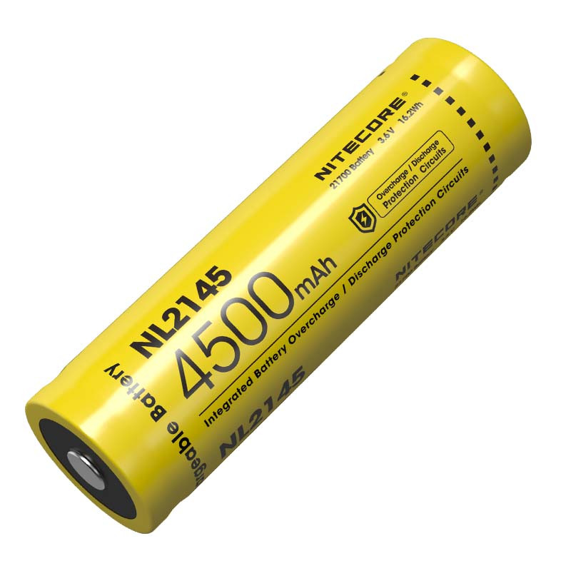 Аккумулятор литиевый Li-Ion 21700 Nitecore NL2145 3.6V (4500mAh), защищенный
Аккумулятор литиевый Li-Ion 21700 Nitecore NL2145 3.6V (4500mAh), защищенный