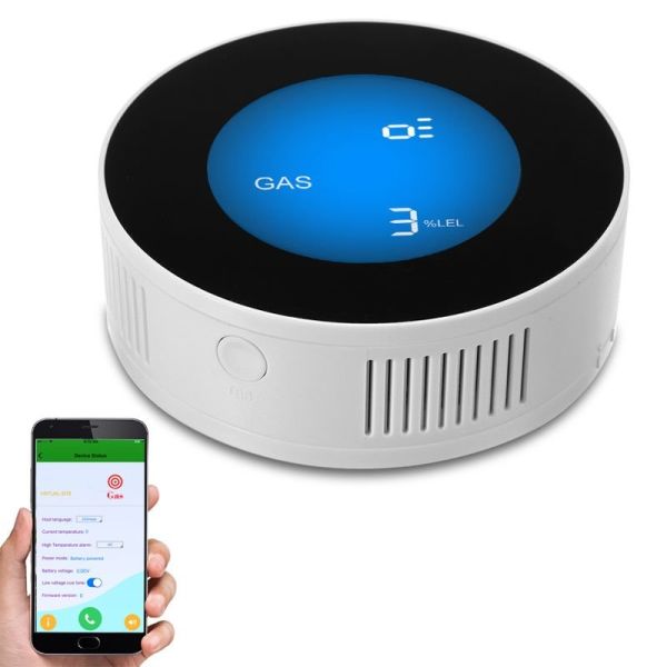 Умный датчик утечки газа WiFi с сиреной Yobang Security GS-85 wifi + Iphone&Android App (eg-100315)
Умный датчик утечки газа WiFi с сиреной Yobang Security GS-85 wifi + Iphone&Android App (eg-100315)