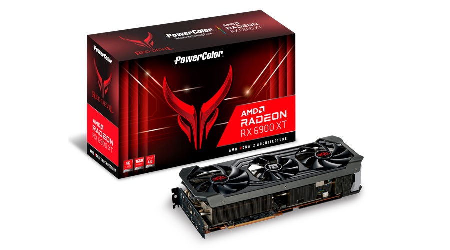 Видеокарта PowerColor Radeon RX 6900 XT Red Devil 16GB (AXRX 6900XT 16GBD6-3DHE/OC)
Видеокарта PowerColor Radeon RX 6900 XT Red Devil 16GB (AXRX 6900XT 16GBD6-3DHE/OC)