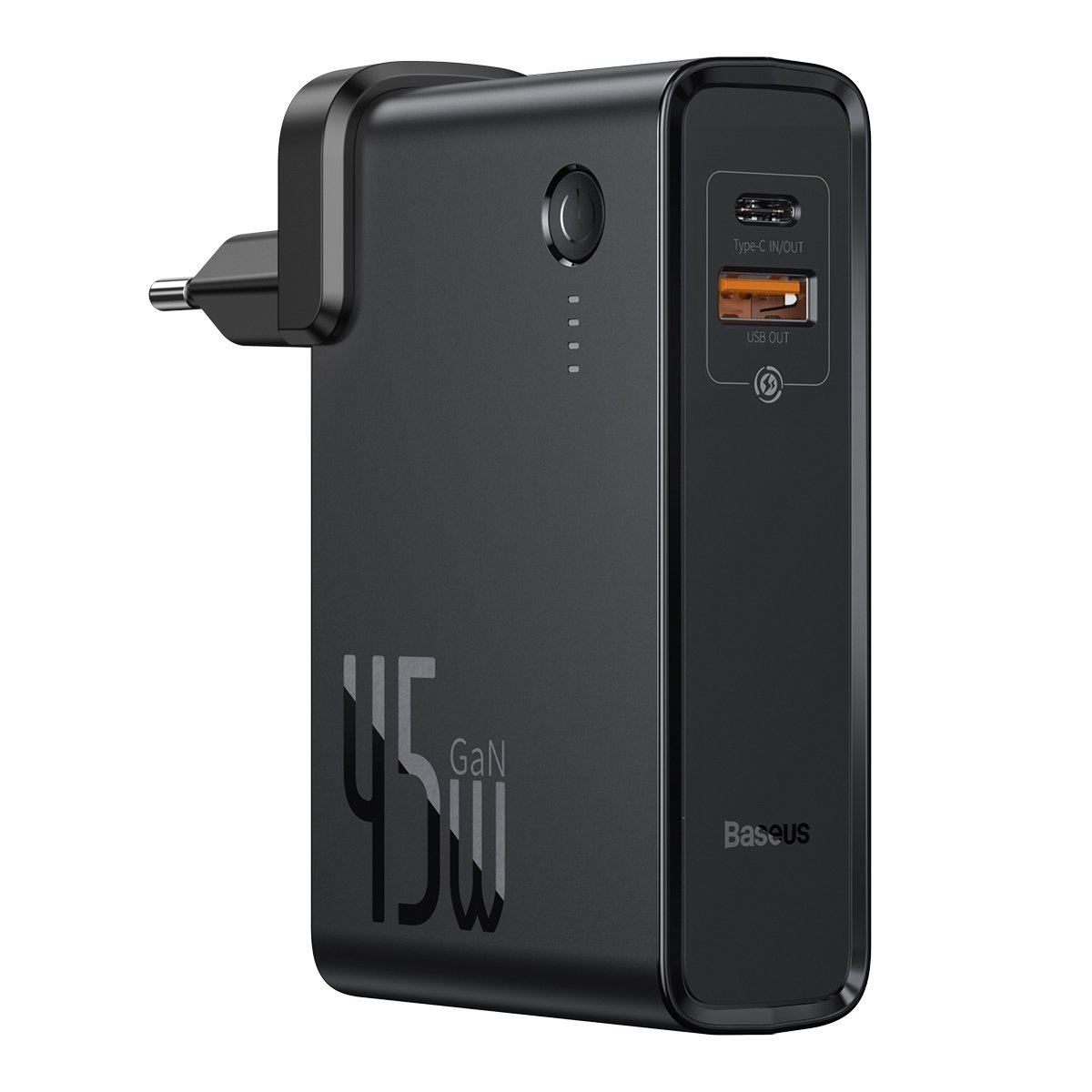 Портативный аккумулятор + ЗУ Baseus GaN Charger 2 in 1 Quick Charge Power bank & Charger C+U 10000mAh 45W Black (PPNLD-C01)
Портативный аккумулятор + ЗУ Baseus GaN Charger 2 in 1 Quick Charge Power bank & Charger C+U 10000mAh 45W Black (PPNLD-C01)
