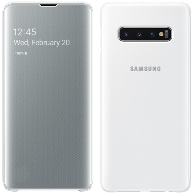 Смарт чехол книжка S-View Flip cover clear Samsung Galaxy S10 Plus + EF-ZG975 white
Смарт чехол книжка S-View Flip cover clear Samsung Galaxy S10 Plus + EF-ZG975 white