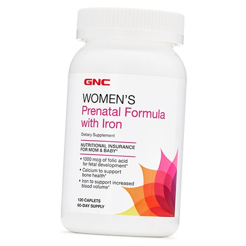 Витамины для беременных с железом, Women's Prenatal Formula with Iron, GNC 120каплет (36120069)
Витамины для беременных с железом, Women's Prenatal Formula with Iron, GNC 120каплет (36120069)