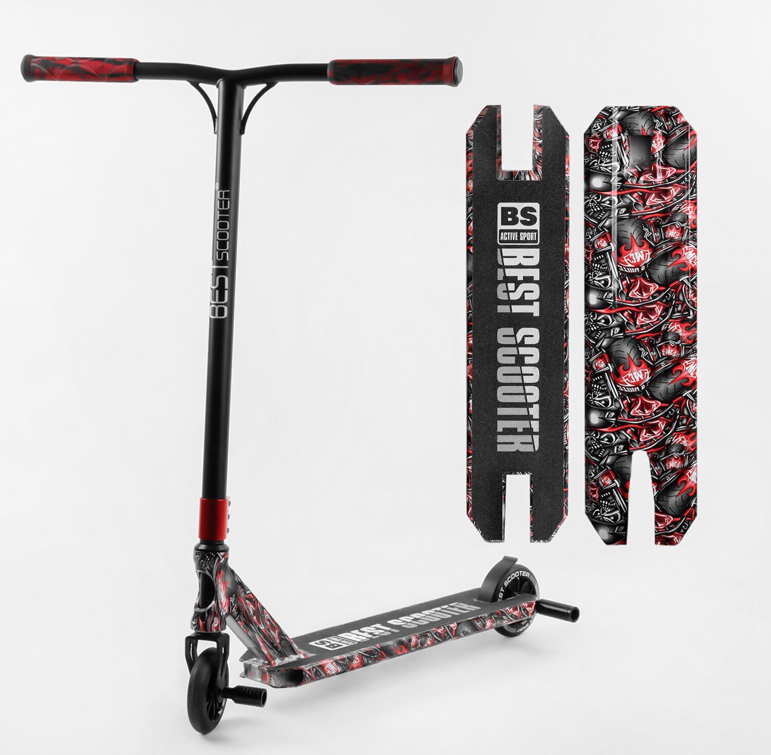 Самокат трюковый Best Scooter BS-77488 (4) HIC-система, Пеги, алюминиевый диск и дека с принтом, колёса PU, d=110мм
Самокат трюковый Best Scooter BS-77488 (4) HIC-система, Пеги, алюминиевый диск и дека с принтом, колёса PU, d=110мм