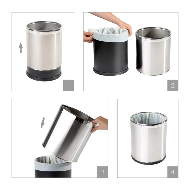 Ведро для мусора 9л Stella Dodatki 20.101 нержавеющая сталь/черный
Ведро для мусора 9л Stella Dodatki 20.101 нержавеющая сталь/черный