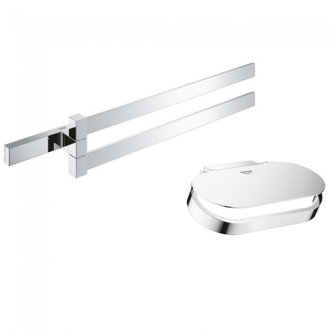 Набор аксессуаров Grohe 4076800041069000 полотенцедержатель Selection Cube 40768000 + держатель для туалетной бумаги Selection 41069000 хром (81353)
Набор аксессуаров Grohe 4076800041069000 полотенцедержатель Selection Cube 40768000 + держатель для туалетной бумаги Selection 41069000 хром (81353)