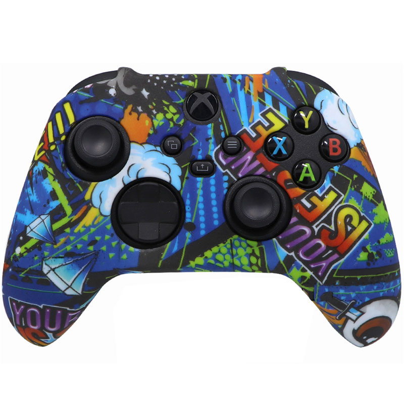 Силиконовый чехол Honson для джойстика Xbox Series S / X граффити music (HS-XSX305B)
Силиконовый чехол Honson для джойстика Xbox Series S / X граффити music (HS-XSX305B)