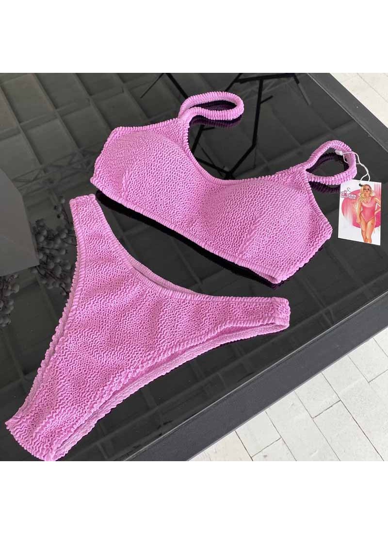 Купальник топ на тонких бретелях из оригинальной жатки Modern Boutique сиреневый, M К835
Купальник топ на тонких бретелях из оригинальной жатки Modern Boutique сиреневый, M К835