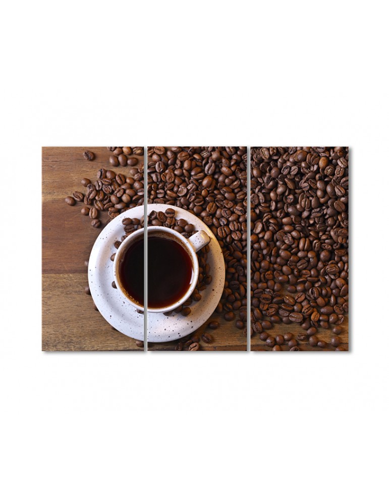 Модульная картина Artel «Чашка кофе с блюдцем и кофейными зернами» 3 модуля 70x105 см
Модульная картина Artel «Чашка кофе с блюдцем и кофейными зернами» 3 модуля 70x105 см