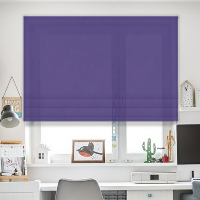 Римские шторы JQ Фиолет 220х170, Роторно-цепочный 
Римские шторы JQ Фиолет 220х170, Роторно-цепочный