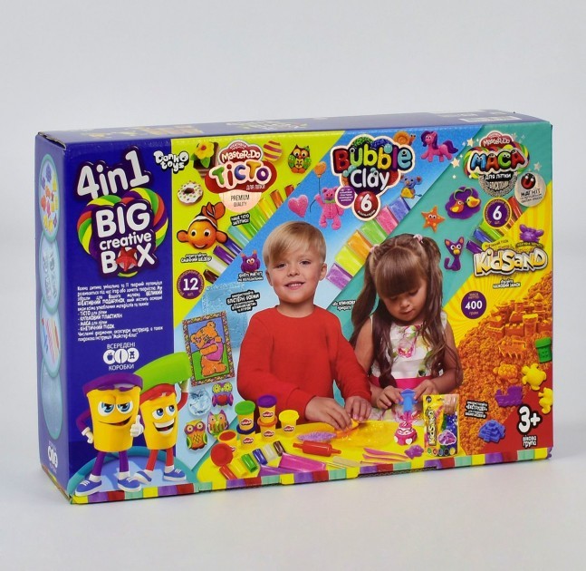 Набір креативної творчості "4в1 BIG CREATIVE BOX" (укр.) Danko Toys BCRB-01-01U
Набір креативної творчості "4в1 BIG CREATIVE BOX" (укр.) Danko Toys BCRB-01-01U
